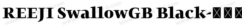 REEJI SwallowGB Black字体转换